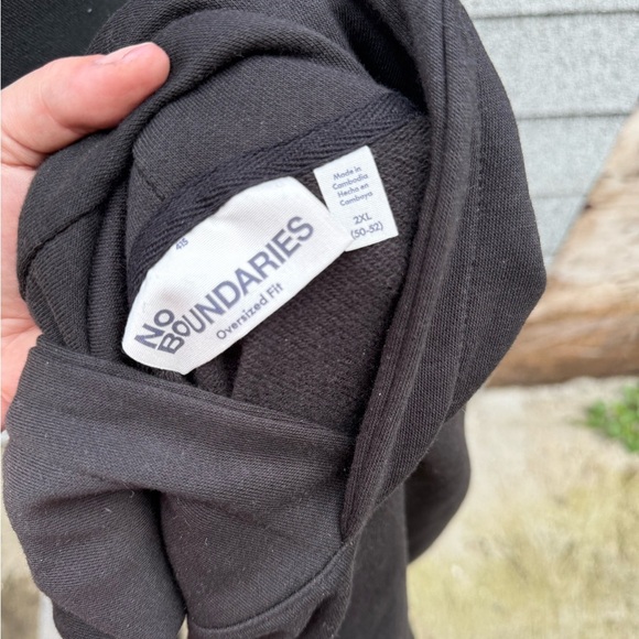 No Boundaries Charcoal Hoodie - Picture 3 of 4